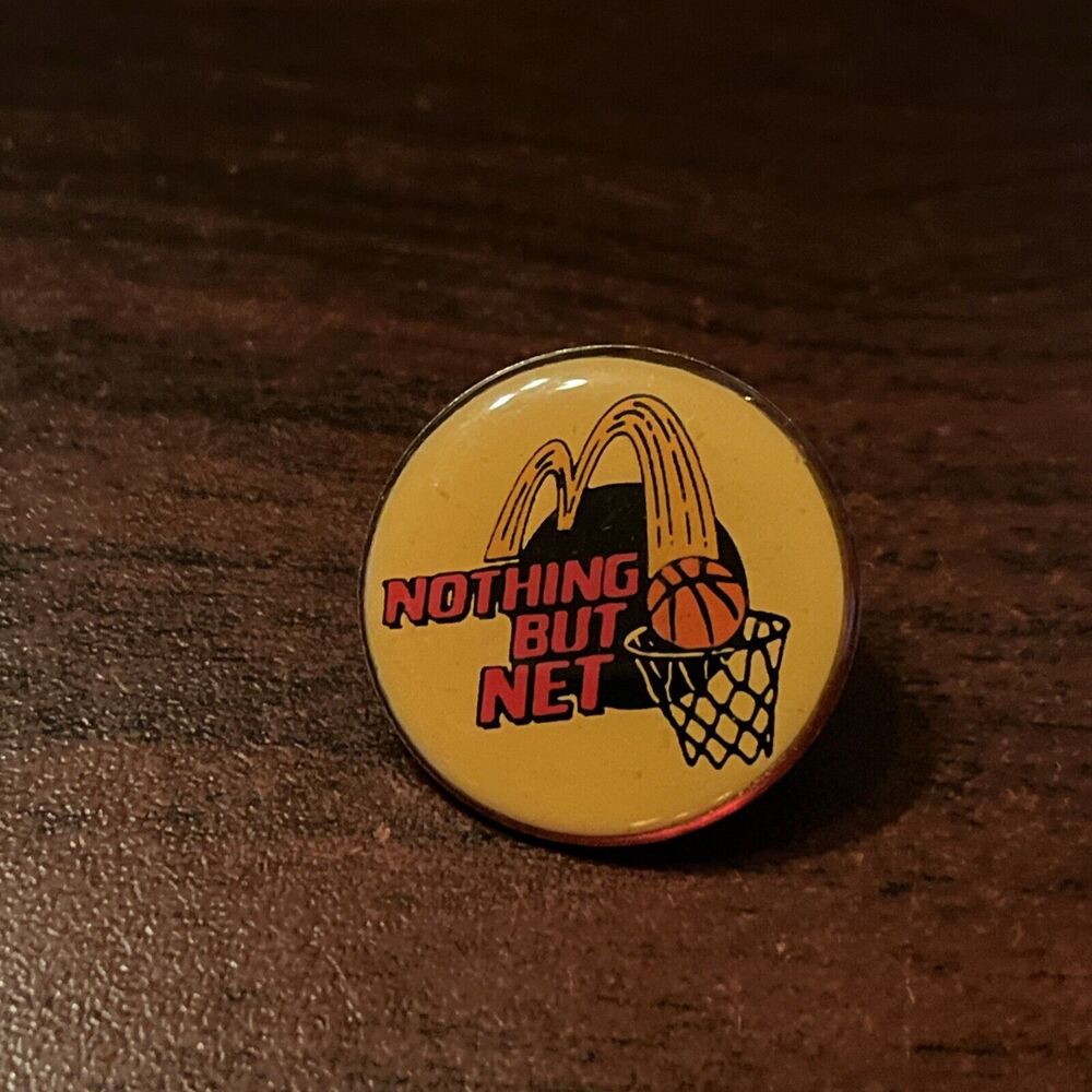 McDonald’s Basketball Nothing But Net Employee Lapel Hat Pin